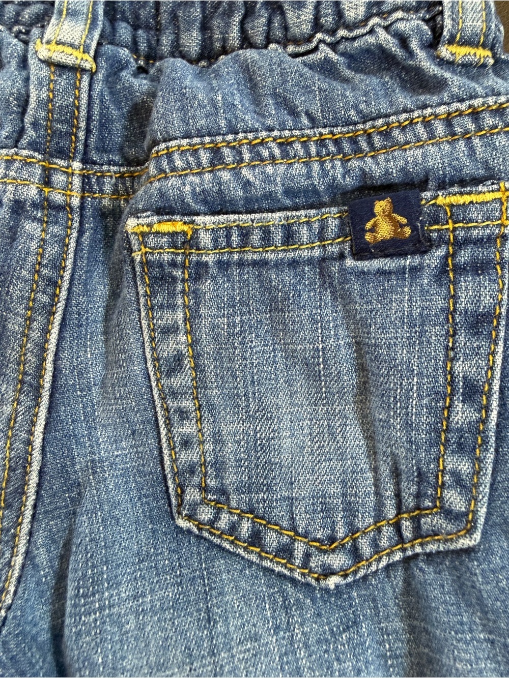 Baby Gap Kids Blue Denim Jeans Sz 12-18M - Picture 3 of 4